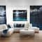 Designart - Romantic Full Moon Over Sea - Seascape Framed Canvas Art Print